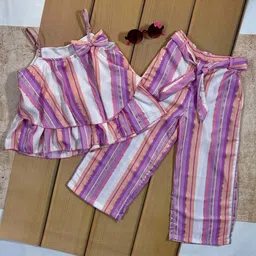 Bella Moda Striped Satin Dress-image-4