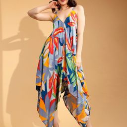 NUEVOSDAMAS Shoulder Straps Floral Printed Maxi Dress-picture-22