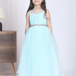 Toy Balloon kids Girls Floral Sequined Embellished Net Fit & Flare Dress-picture-11