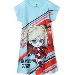 Wear Your Mind Girls Batman Printed Cotton T-Shirt Dress-picture-2