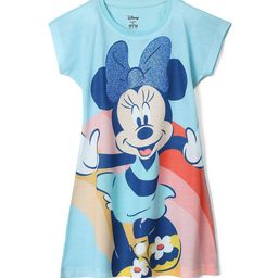 Wear Your Mind Girls Graphic Printed Minnie Mouse A Line Dress-picture-1