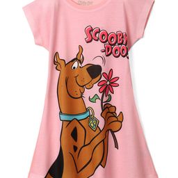 Wear Your Mind Girls Graphic Printed Scooby Doo A Line Dress-picture-5