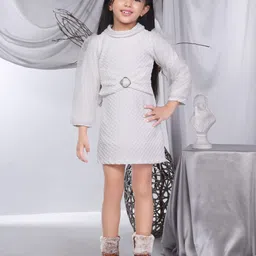 Peppermint Girls Round Neck A-Line Dress-image-10