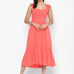 AMERICAN EAGLE OUTFITTERS Tiered Midi Cotton Dress image 1