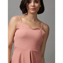 SHOWOFF Women Solid A-Line Maxi Dress image 5