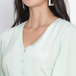 DRAAX Fashions Flared Sleeves A-Line Dress image 2