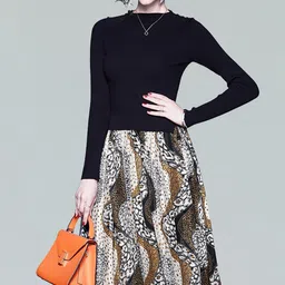 JC Collection Ethnic Motifs Printed Fit & Flare Maxi Dress image 2