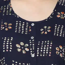 9shines Label Printed Flared Sleeve Maternity A-line Maxi Dress image 4