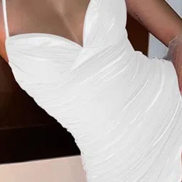 StyleCast White Halter Neck Bodycon Dress image 4