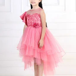 Toy Balloon kids Girls Embellished Net Midi Fit and Flare Dress image 5