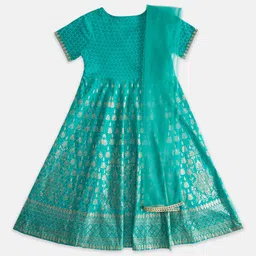 AKKRITI BY PANTALOONS Ethnic Motifs Printed Sequined A-Line Dress image 2