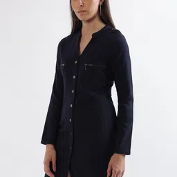 ELLE Mandarin Collar Sheath Dress image 3