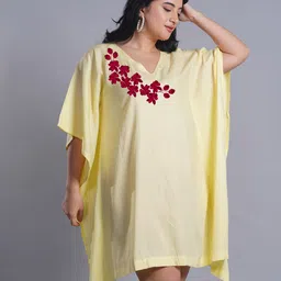 LetsDressUp Plus Size Floral Print Kaftan Casual Dress image 5