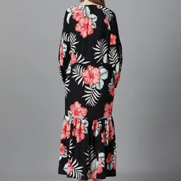 Oxolloxo Floral Printed Maxi Dress image 4