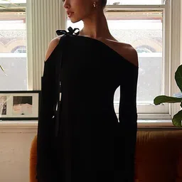 LULU & SKY One Shoulder Sheath Dress image 3