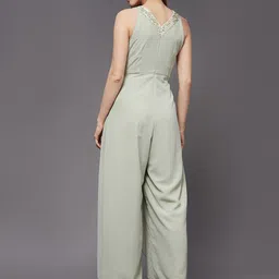 DressBerry Print Georgette Layered Sequined Jumpsuit image 3