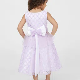 TIC TAC TOE Lavender Midi Dress image 3