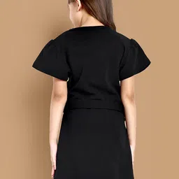 Lazy Shark Girls Flared SleevesA-Line Dress image 2