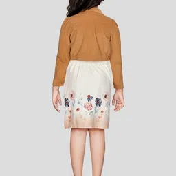 Peppermint Floral Printed High Neck Knitted Sheath Straight Dress image 3