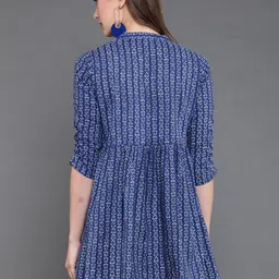 antaran Print A-Line Pure Cotton Dress image 3