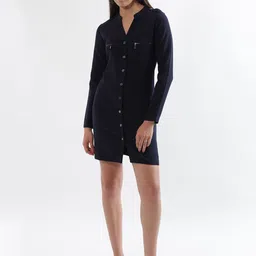 ELLE Mandarin Collar Sheath Dress image 5