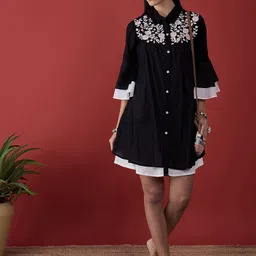 Anouk Embroidered A-line  Ethnic Dress-picture-26