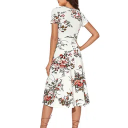 NORZY PARIS Women Floral Printed A-Line Dress image 3