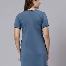 True Shape Typography Printed Cotton Maternity Sheath Dress image 2