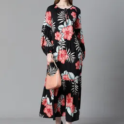Oxolloxo Floral Printed Maxi Dress image 3