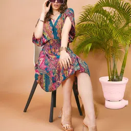 Boholyfe Bohemian Print A-Line Dress image 4