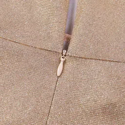 StyleCast Brown Shoulder Straps Gathered Detail Sheath Dress image 5