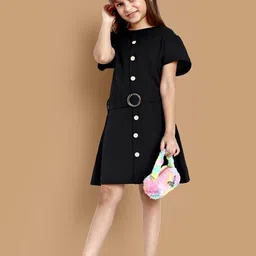 Lazy Shark Girls Flared SleevesA-Line Dress image 5