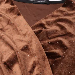 SHOWOFF Print Velvet A-Line Midi Dress image 4