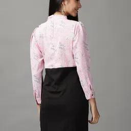 SHOWOFF Abstract Printed Long Sleeves Sheath Dress image 5