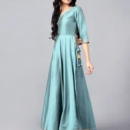 V TRADITION Ethnic Maxi Fit & Flare Dress image 4