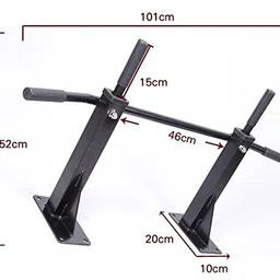 Pimp Wall Mounted Pull/Chin up Bar (Black) image 4