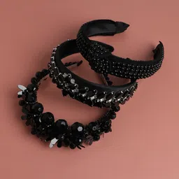 SOHI Charming Charisma Set of 3 Embellished Hairband image 1