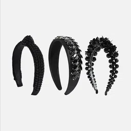 SOHI Charming Charisma Set of 3 Embellished Hairband image 3