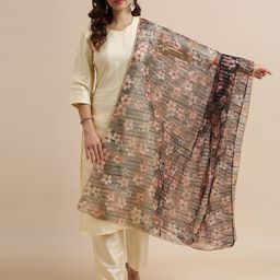 Dupatta Bazaar Printed Organza Foil Print Dupatta-picture-36