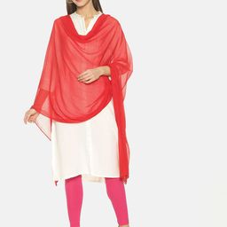 TWIN BIRDS Set Of 2 Solid Dupatta-picture-8