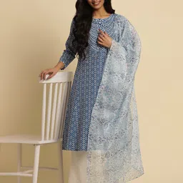 W Floral Printed Dupatta-image-37