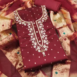 KALINI Ethnic Motifs  Woven Design Unstitched Dress Material-picture-33