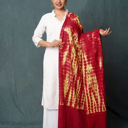 Unnati Silks Tie & Dye Printed Shibori Pure Cotton Dupatta-picture-27