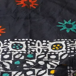 Unnati Silks Ethnic Motifs Batik Printed Cotton Silk Dupatta image 3