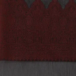 Biba Black & Red Ethnic Motifs Woven Design Dupatta image 3