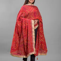 Apratim  Dyed Bandhani Dupatta image 4
