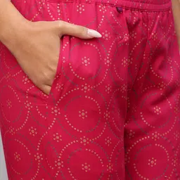 gosriki KALINI Women Ethnic Motifs Printed Anarkali Kurta with Trousers & Dupatta image 2