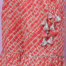 Biba Girls Floral Printed Gotta Patti Pure Cotton Kurta & Sharara With Dupatta image 2