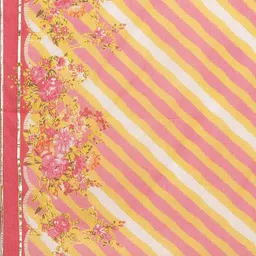 Biba Women Yellow Floral Printed Panelled Kurti with Salwar & With Dupatta image 4