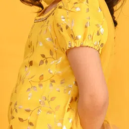 SAKA DESIGNS Girls Floral Printed Regular Kurta with Sharara & With Dupatta image 2